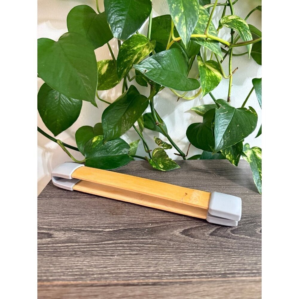 Bamboo wooden tongs utensil